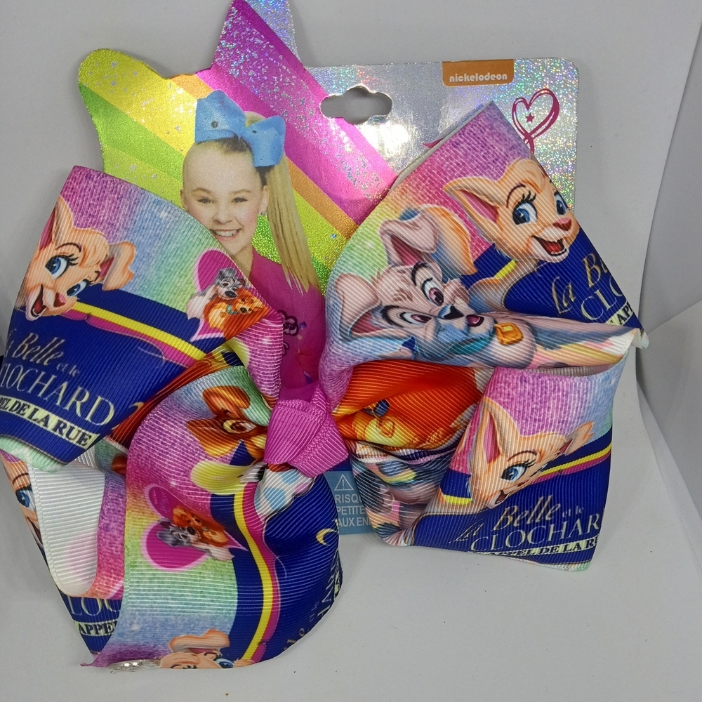 JoJo Siwa Pink and Blue Disney Hair Bow